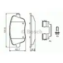 BOSCH 0 986 424 829 Bremsbelagsatz, Scheibenbremse