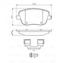 BOSCH 0 986 424 829 Bremsbelagsatz, Scheibenbremse