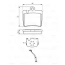 BOSCH 0 986 424 830 Bremsbelagsatz, Scheibenbremse