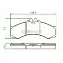 BOSCH 0 986 424 832 Bremsbelagsatz, Scheibenbremse