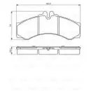 BOSCH 0 986 424 832 Bremsbelagsatz, Scheibenbremse