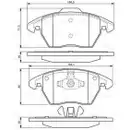 BOSCH 0 986 424 825 Bremsbelagsatz, Scheibenbremse