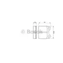 Bremsbelagsatz Scheibenbremse Bosch 0 986 460 101 für Alfa Romeo für Bmw für Daf