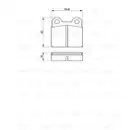 Bremsbelagsatz Scheibenbremse Bosch 0 986 460 101 für Alfa Romeo für Bmw für Daf