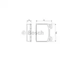 BOSCH 0 986 460 111 Bremsbelagsatz, Scheibenbremse