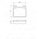 BOSCH 0 986 460 111 Bremsbelagsatz, Scheibenbremse