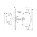 BOSCH 0 986 460 937 Bremsbelagsatz, Scheibenbremse