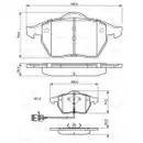 BOSCH 0 986 460 937 Bremsbelagsatz, Scheibenbremse