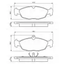 BOSCH 0 986 460 938 Bremsbelagsatz, Scheibenbremse