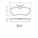 BOSCH 0 986 460 941 Bremsbelagsatz, Scheibenbremse