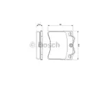 BOSCH 0 986 460 954 Bremsbelagsatz, Scheibenbremse