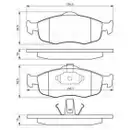 BOSCH 0 986 460 969 Bremsbelagsatz, Scheibenbremse