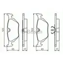 BOSCH 0 986 460 964 Bremsbelagsatz, Scheibenbremse