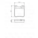 BOSCH 0 986 460 965 Bremsbelagsatz, Scheibenbremse