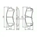 BOSCH 0 986 460 975 Bremsbelagsatz, Scheibenbremse
