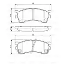 BOSCH 0 986 460 975 Bremsbelagsatz, Scheibenbremse