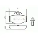 BOSCH 0 986 460 993 Bremsbelagsatz, Scheibenbremse
