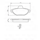 BOSCH 0 986 461 119 Bremsbelagsatz, Scheibenbremse