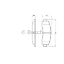 BOSCH 0 986 461 122 Bremsbelagsatz, Scheibenbremse