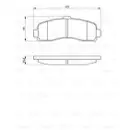 BOSCH 0 986 461 122 Bremsbelagsatz, Scheibenbremse