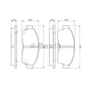 BOSCH 0 986 461 123 Bremsbelagsatz, Scheibenbremse