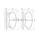 BOSCH 0 986 461 759 Bremsbelagsatz, Scheibenbremse