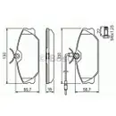 BOSCH 0 986 461 765 Bremsbelagsatz, Scheibenbremse