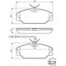 BOSCH 0 986 461 765 Bremsbelagsatz, Scheibenbremse