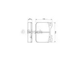 BOSCH 0 986 462 803 Bremsbelagsatz, Scheibenbremse