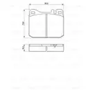 BOSCH 0 986 462 803 Bremsbelagsatz, Scheibenbremse