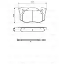 BOSCH 0 986 466 346 Bremsbelagsatz, Scheibenbremse