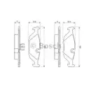 BOSCH 0 986 466 751 Bremsbelagsatz, Scheibenbremse