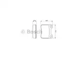 BOSCH 0 986 466 871 Bremsbelagsatz, Scheibenbremse