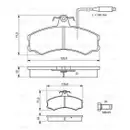 BOSCH 0 986 467 411 Bremsbelagsatz, Scheibenbremse