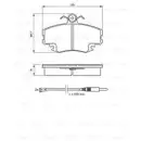 BOSCH 0 986 467 720 Bremsbelagsatz, Scheibenbremse