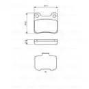 BOSCH 0 986 466 874 Bremsbelagsatz, Scheibenbremse