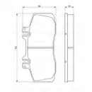 BOSCH 0 986 468 350 Bremsbelagsatz, Scheibenbremse