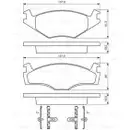 BOSCH 0 986 468 873 Bremsbelagsatz, Scheibenbremse