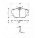 BOSCH 0 986 469 410 Bremsbelagsatz, Scheibenbremse