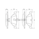 BOSCH 0 986 469 960 Bremsbelagsatz, Scheibenbremse