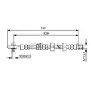 BOSCH 1 987 481 375 Bremsschlauch