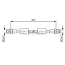 BOSCH 1 987 476 380 Bremsschlauch