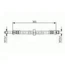 BOSCH 1 987 476 851 Bremsschlauch