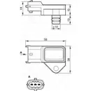BOSCH 0 281 002 487 Sensor, Ladedruck