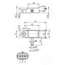 BOSCH 0 281 002 593 Sensor, Ladedruck