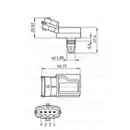 BOSCH 0 281 002 573 Sensor, Ladedruck