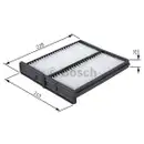 BOSCH 1 987 432 086 Filter, Innenraumluft M 2086