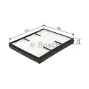 BOSCH 1 987 432 223 Filter, Innenraumluft M 2223