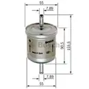 BOSCH 0 450 905 316 Kraftstofffilter F 5316