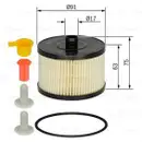 BOSCH 1 457 431 723 Kraftstofffilter N 1723